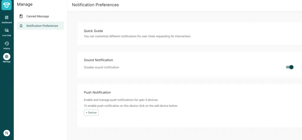MyOperators Notification