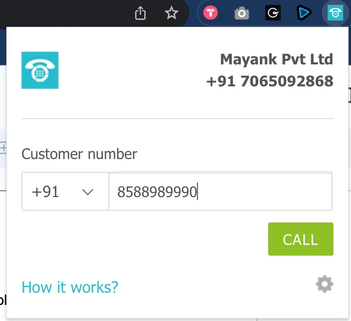 MyOperator Customer number