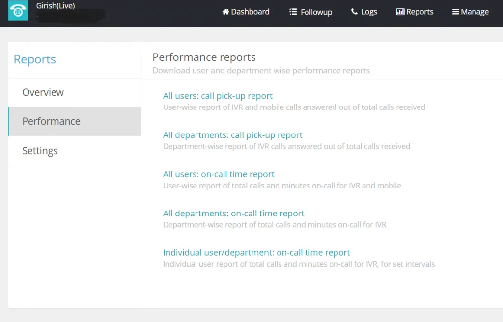 Data Collection performance report