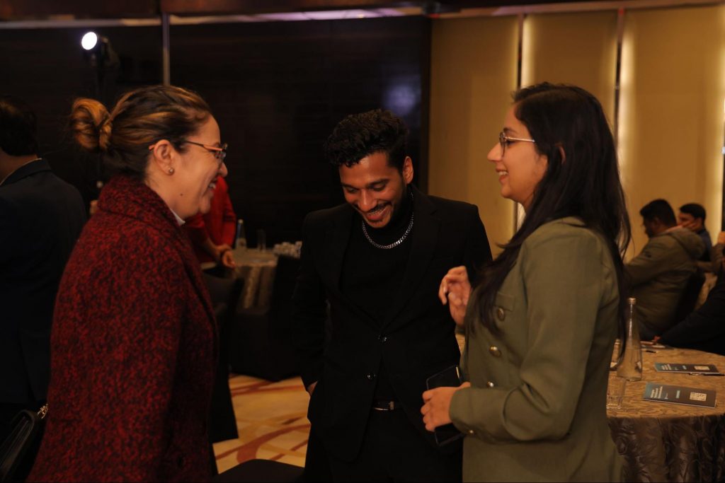 Meta and MyOperator Networking at the event.