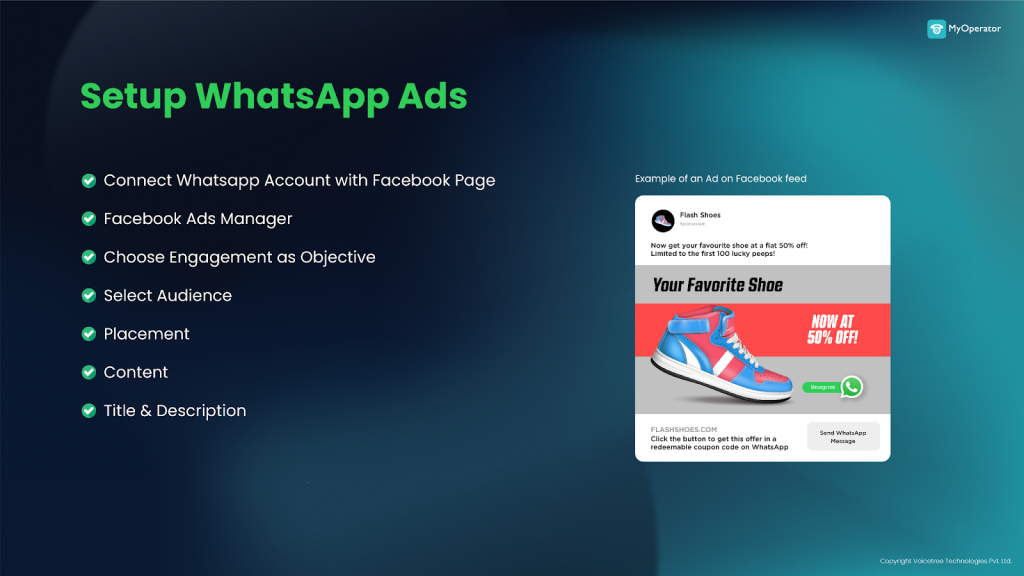 Set up whatsapp Ads