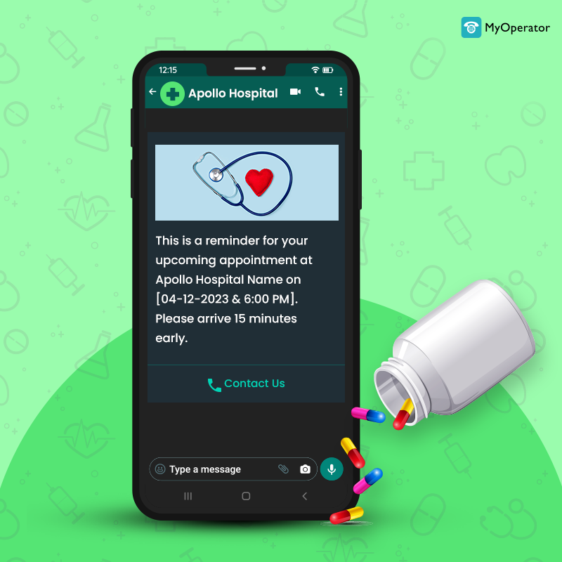 Appointment Reminder WhatsApp Layout