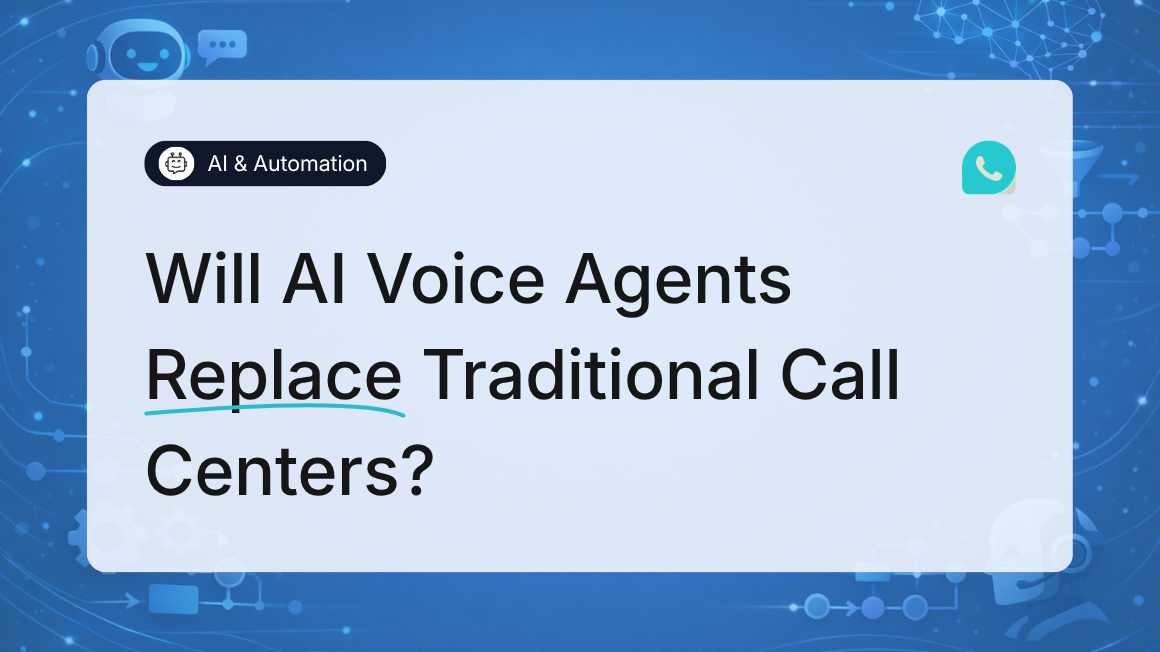 Will AI Voice Agents Replace Traditional Call Centers?
