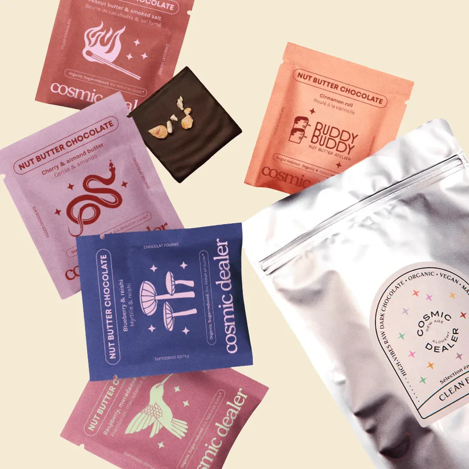 Pack découverte de 8: Saveurs mixtes - Cosmic Dealer