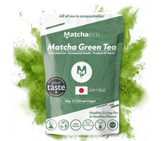 Ceremonial Grade Matcha: Compostable Pouch - Matchaeco