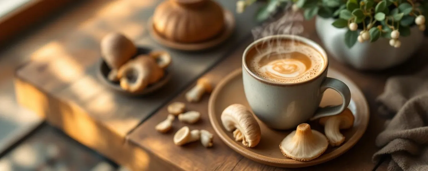 Le café aux champignons adaptogènes intrigue autant qu’il inquiète. Voici les bénéfices plausibles, les risques réels et les profils qui doivent rester prudents.