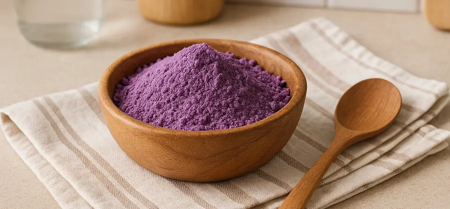 poudre ube violette issue de l’igname pourpre des Philippines
