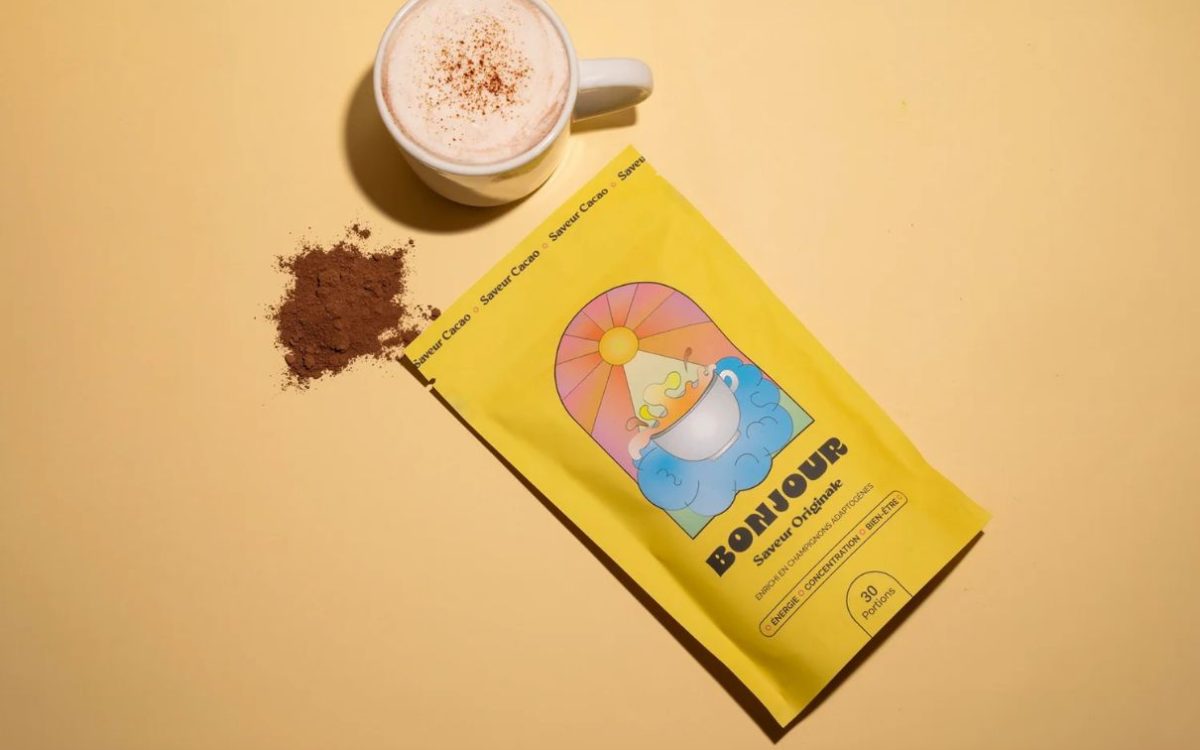 Bonjour Drink, boisson aux champignons adaptogènes face à Drink Foocus