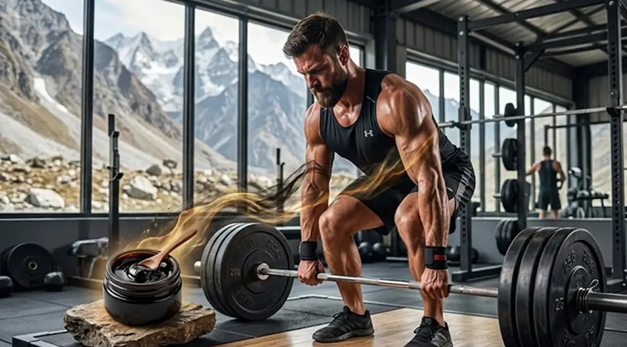 Shilajit purifié pour sportif naturel en programme de musculation