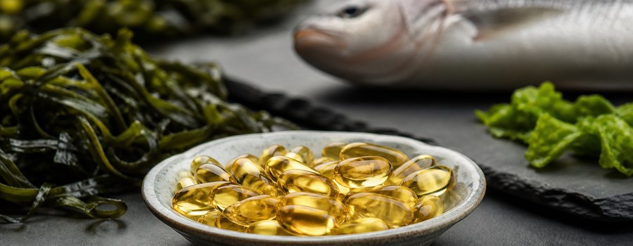 Capsules et flacon d’oméga 3 halal avec vérification de la gélatine