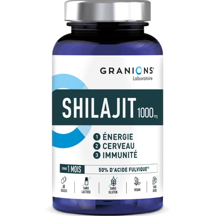 Shilajit 1000 mg 60 gélules - Granions