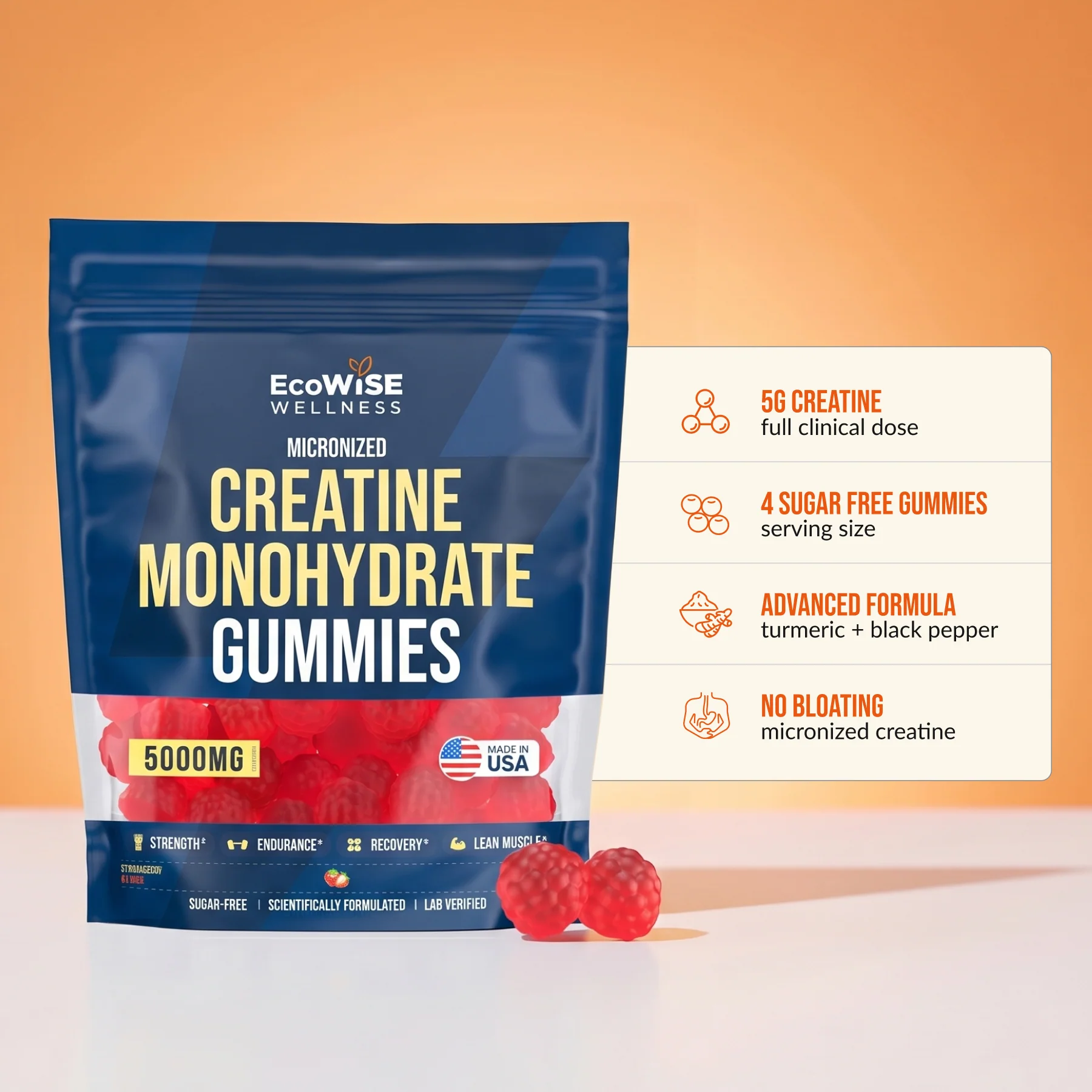 Creatine Monohydrate Gummies - EcoWise