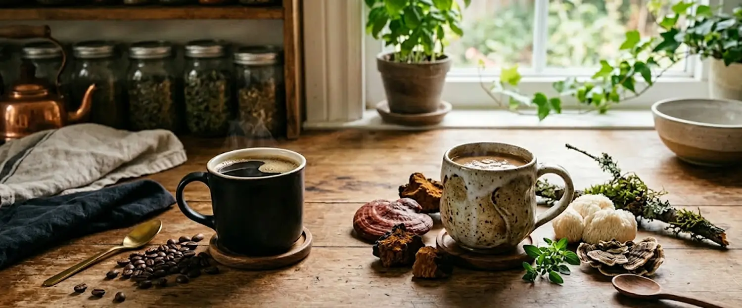 By 10:30 a.m., the first coffee high is often gone and focus is already fading. That is exactly why adaptogenic coffee has become more than a wellness trend. Here is a grounded comparison between regular coffee and the new mushroom-powered alternatives.