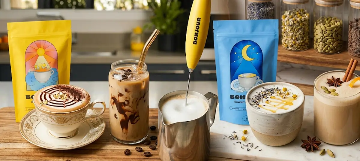 Want to move beyond the usual hot water plus powder routine? Here are 4 simple, genuinely indulgent ways to enjoy Bonjour Drink as a latte, an iced drink, or a more comforting daily ritual without losing its functional benefits.