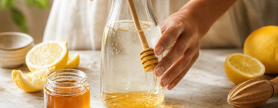 Boisson isotonique maison avec citron et orange