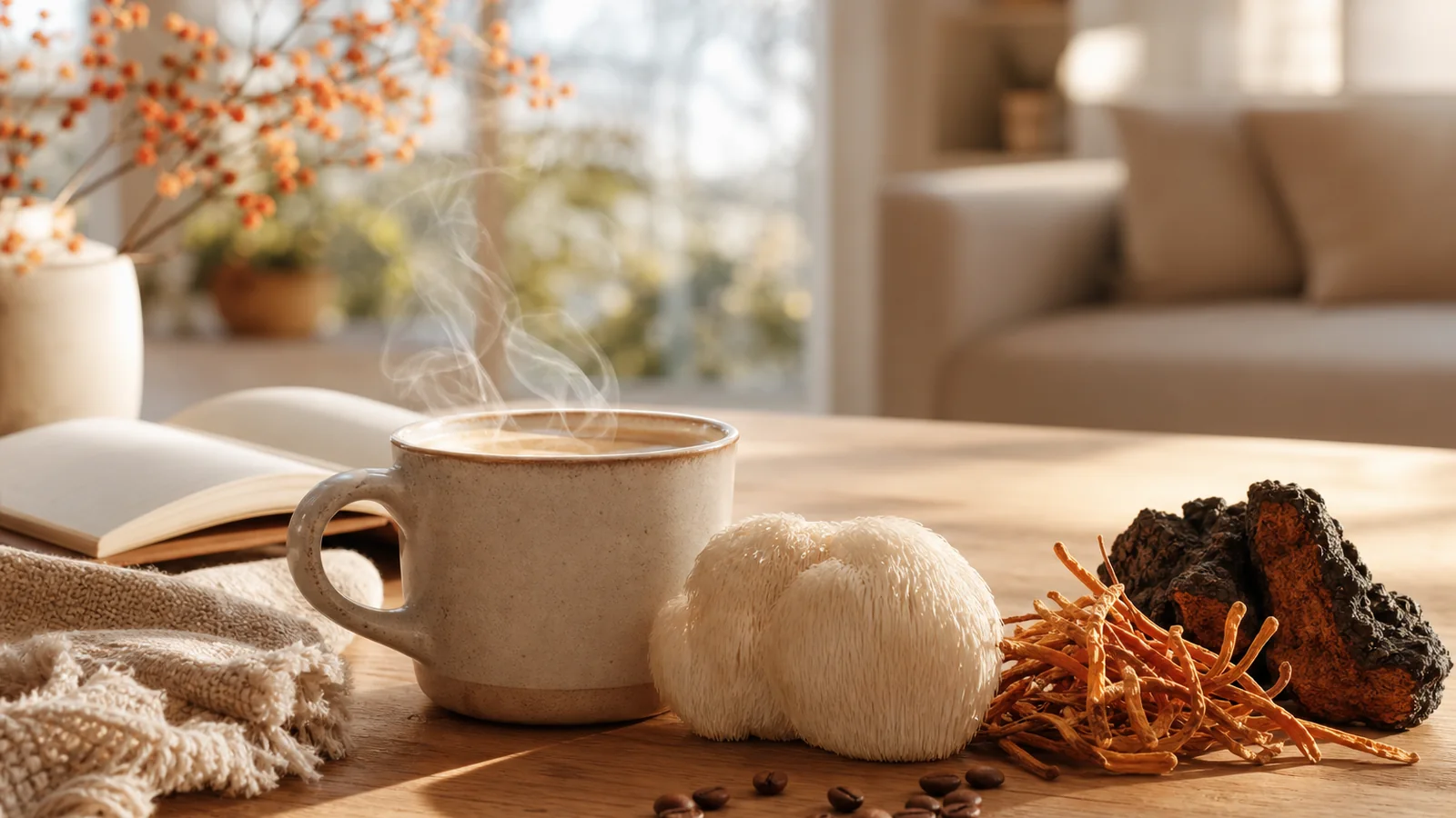 Café adaptogène aux champignons