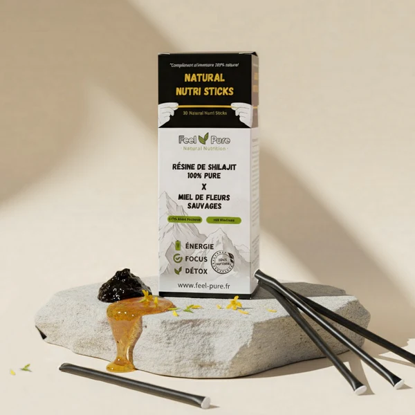 Natural Nutri Sticks: Shilajit & Honey - Feel Pure