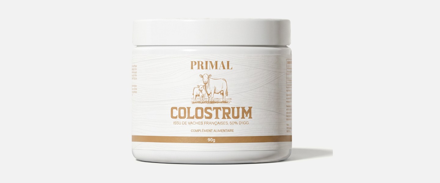 Avis Primal Supplements : le colostrum bovin issu de vaches françaises, 50% d’IgG