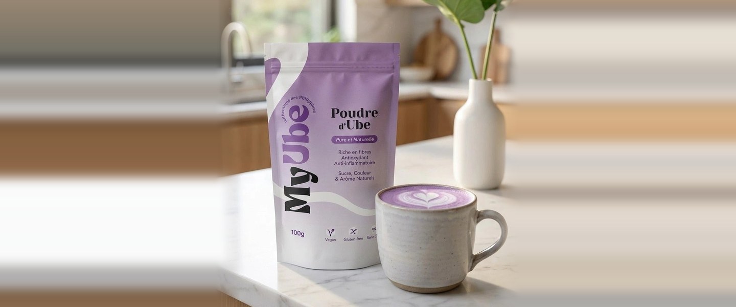 Avis My Ube : poudre d'ube 100 % pure, sachet de 100 g