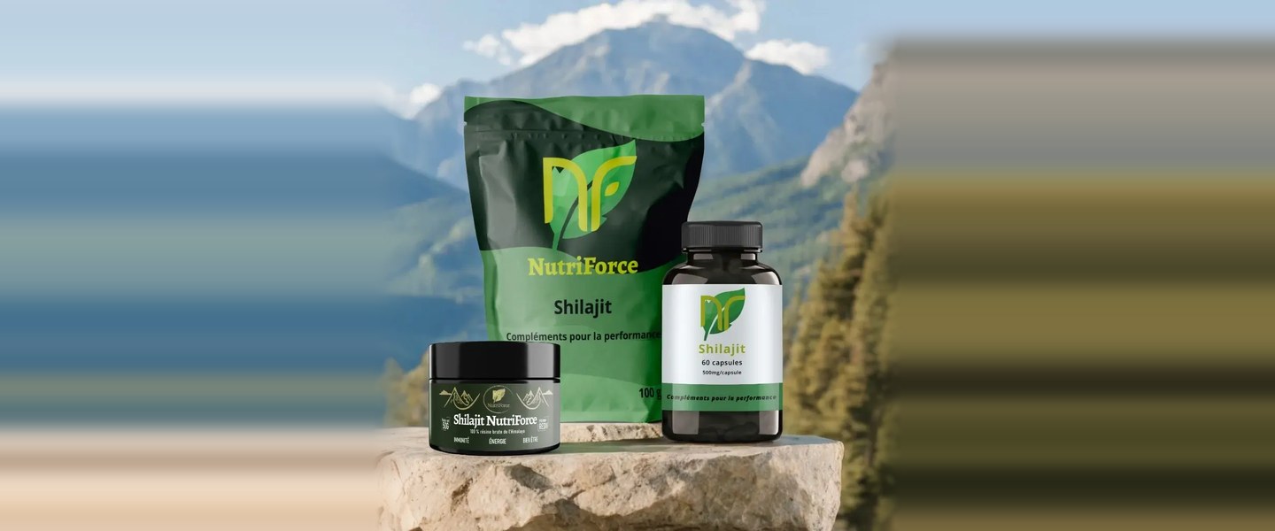 Avis Nutriforce : Shilajit pur en résine, pot de 50 g