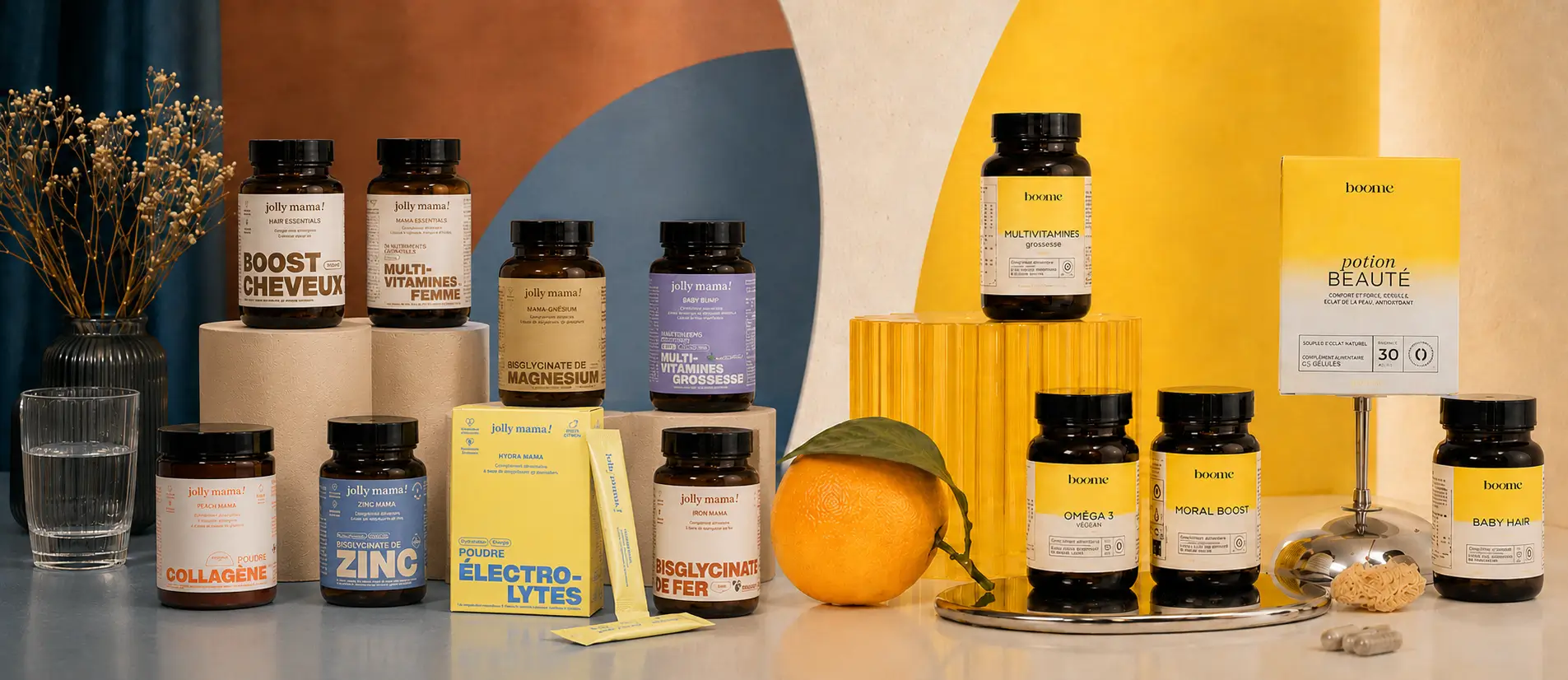 Choosing your maternity supplements is a commitment of several months, sometimes several years. Two "clean" French brands dominate the searches of mums-to-be and new mums: Jolly Mama and Boome. This comparison puts them under the microscope, stage by stage, to see which one best supports the whole journey, from preconception to postpartum.