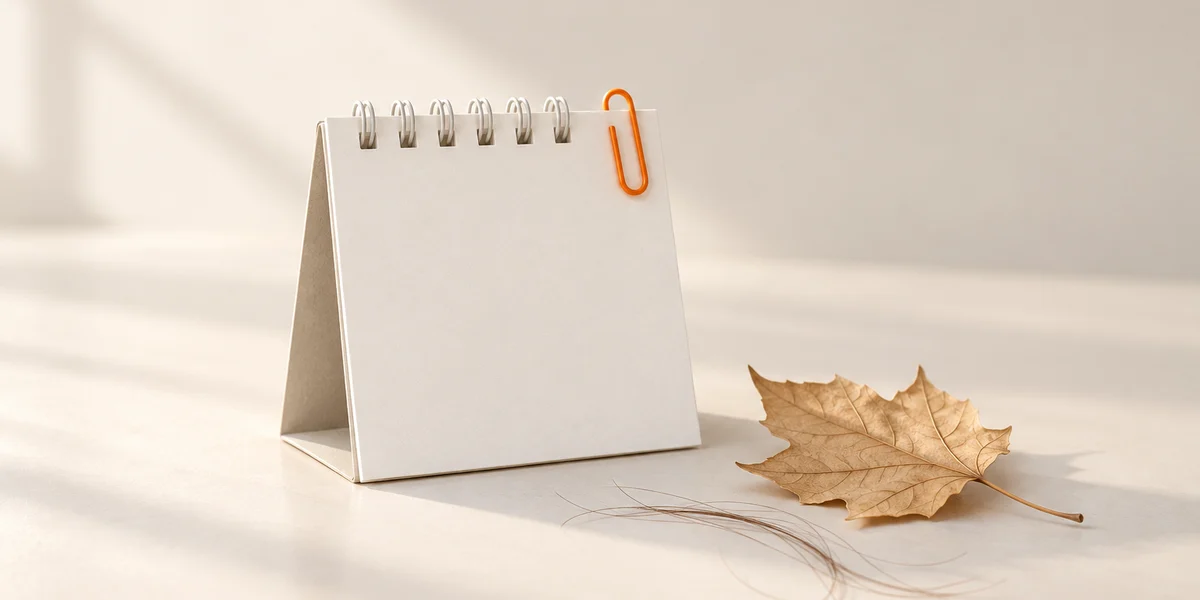 Calendrier et cheveux tombés pour savoir quand s'inquiéter d'une chute saisonnière
