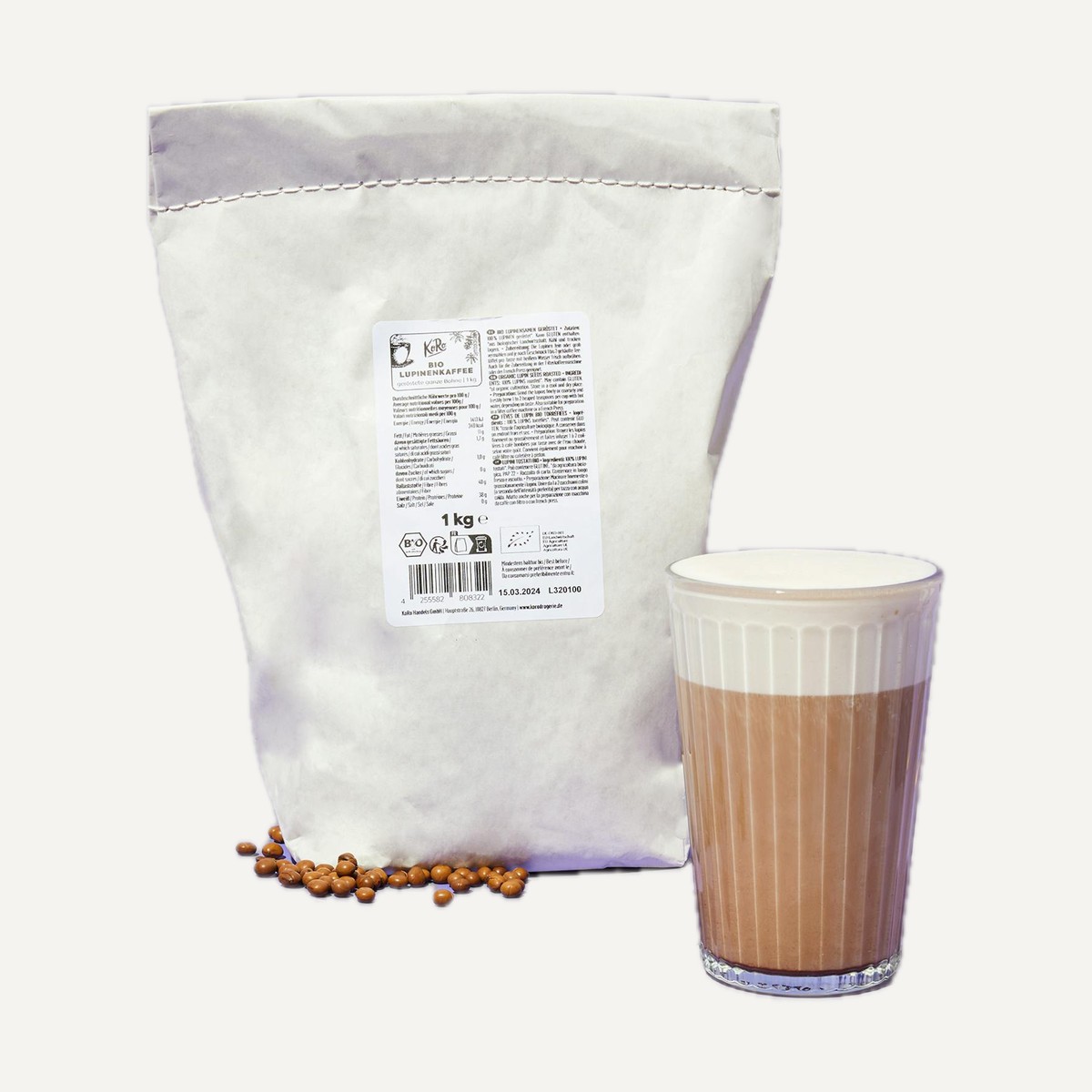 Café de lupin bio grain entier 1 kg - KoRo