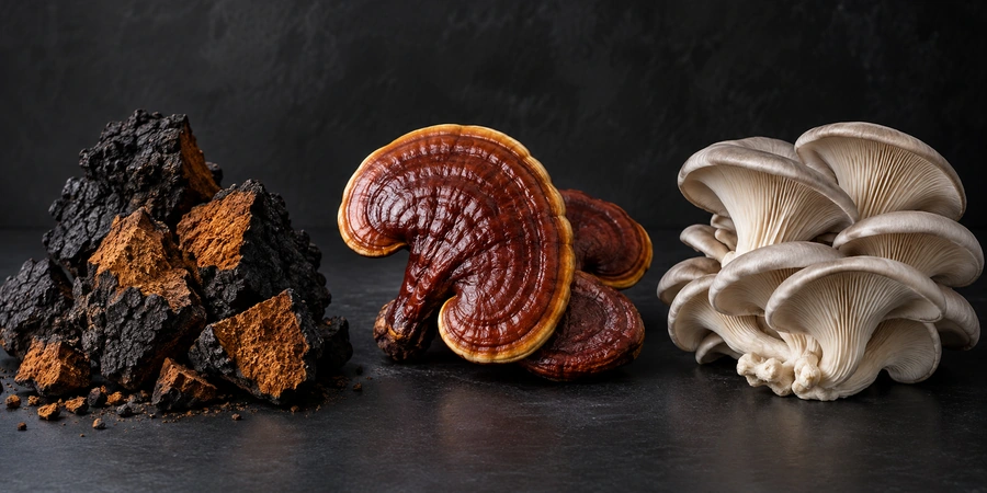 Chaga, reishi et pleurotes, les trois champignons des cures d'hiver