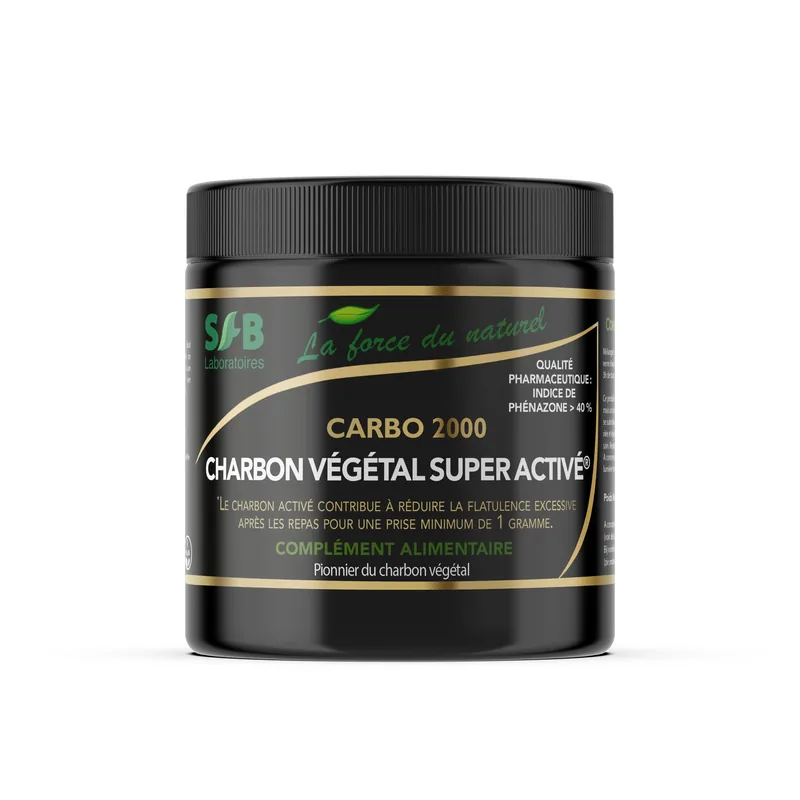 Charbon Végétal Actif Carbo 2000 (300 g) - SFB Laboratoires