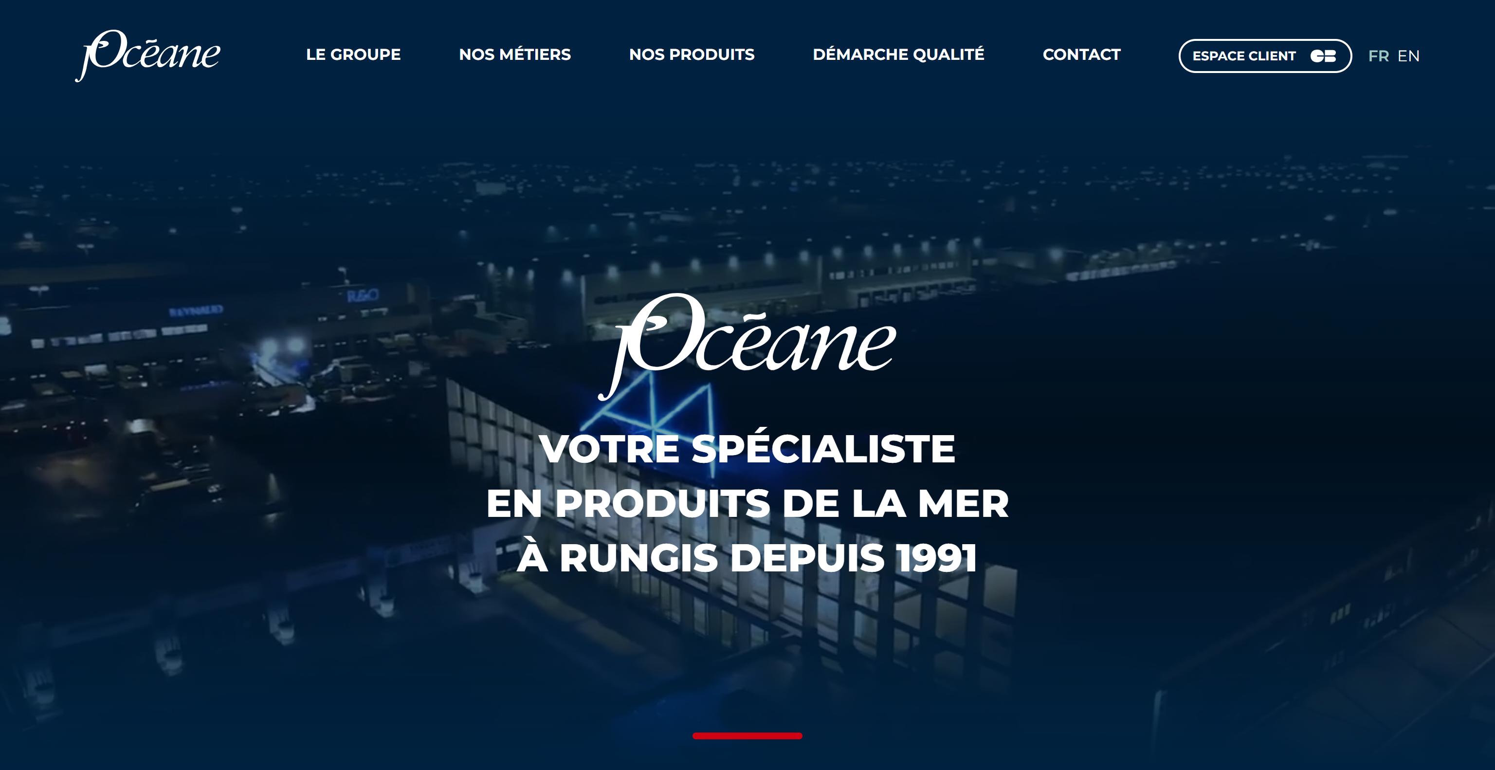 Page d’accueil du site Webflow de J’Océane