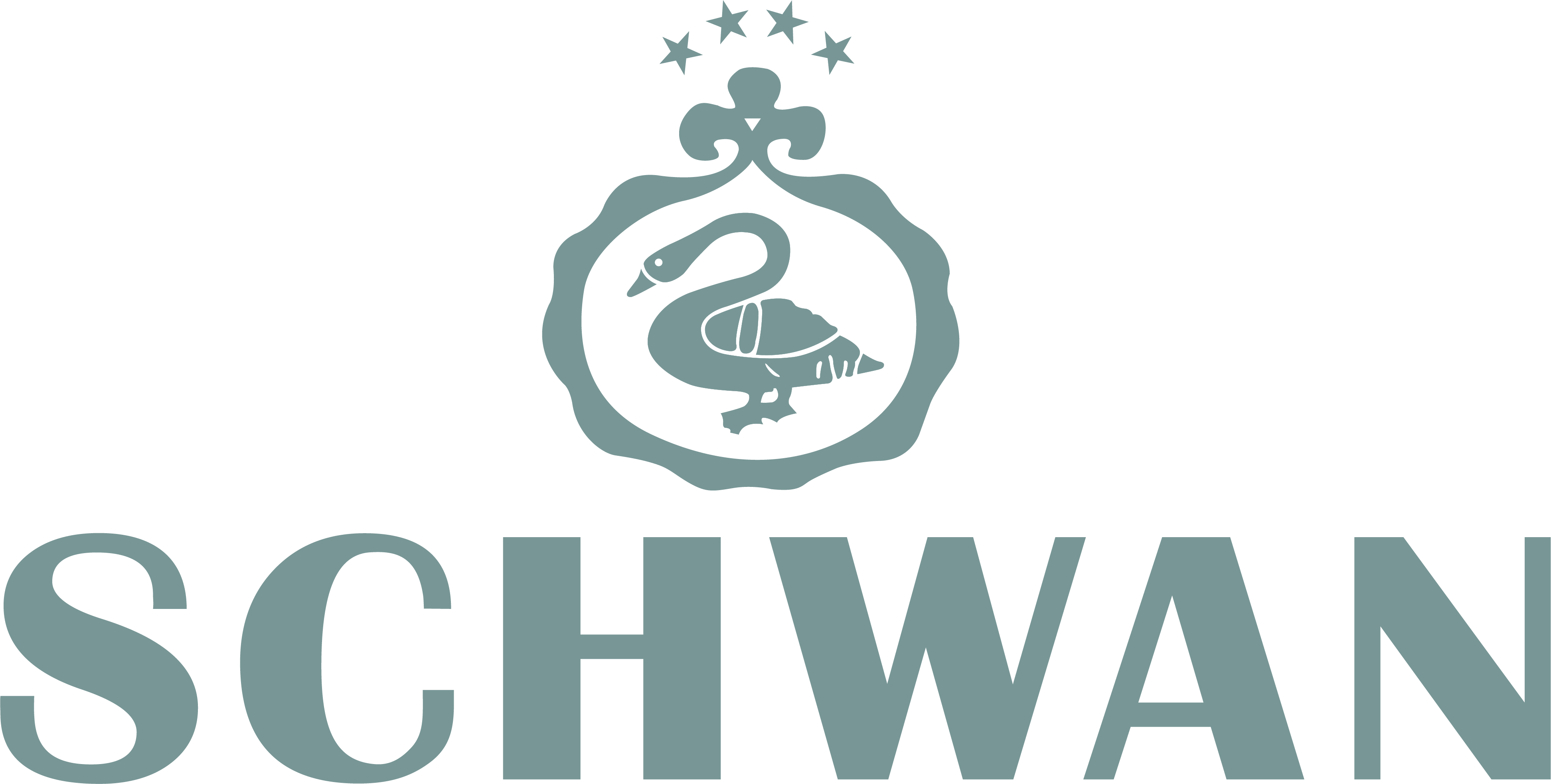 Das Seehotel Schwan Logo in Türkis