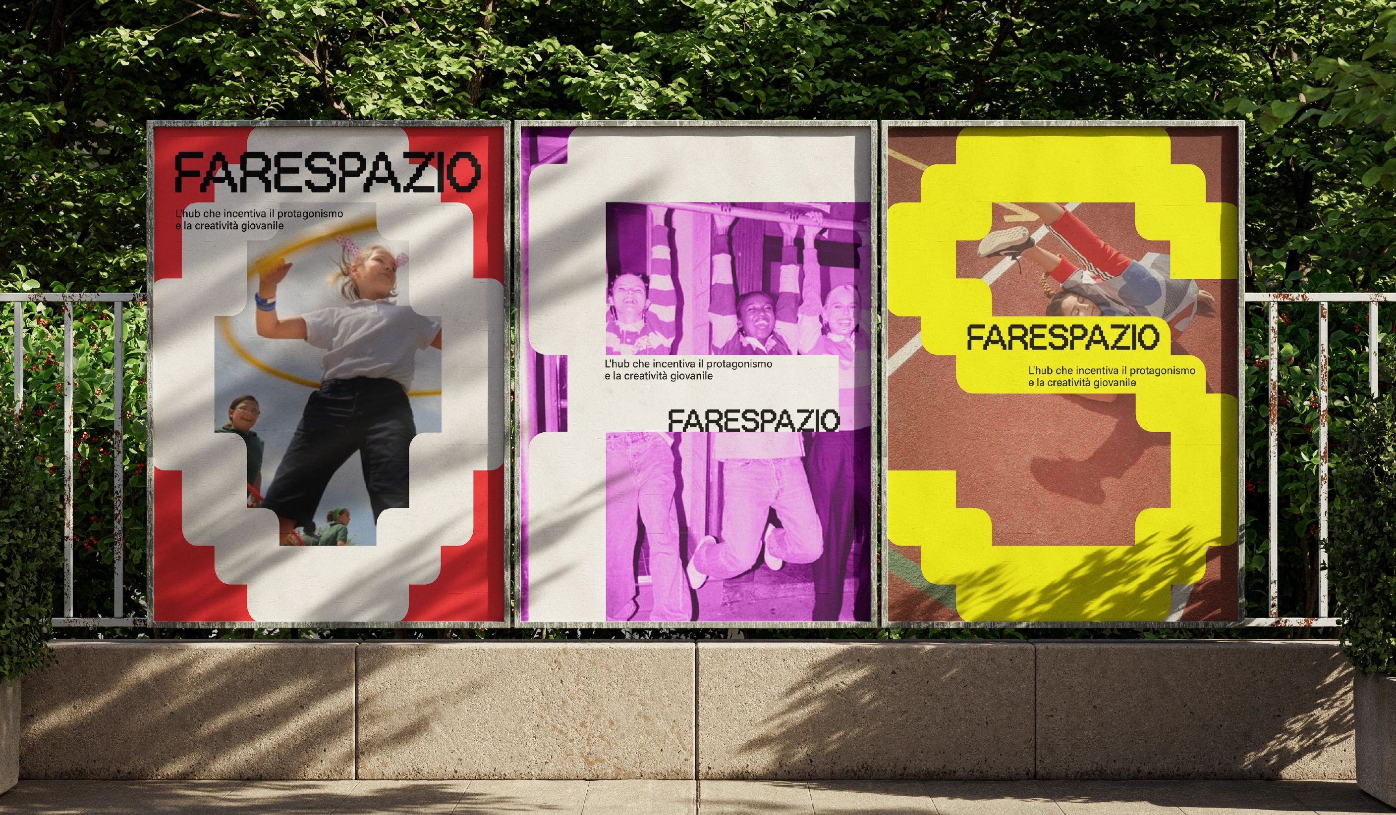 Idea di Campagna poster design brand identity Fare Spazio visual communication outdoor urbano