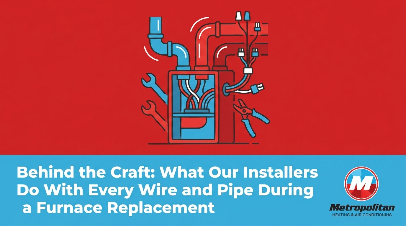 What Our Installers Do With Every Wire and Pipe During a Furnace Replacement