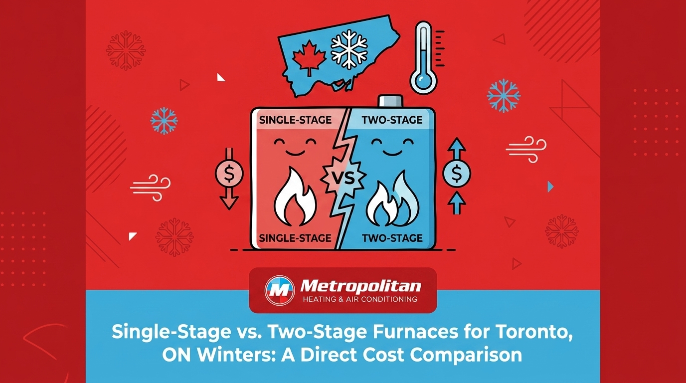 Single-Stage vs. Two-Stage Furnaces for Toronto, ON Winters: A Direct Cost Comparison — featured image