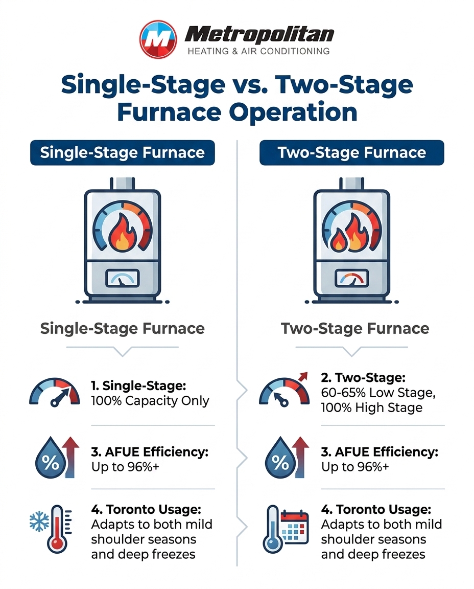 Single-Stage vs. Two-Stage Furnace Operation
