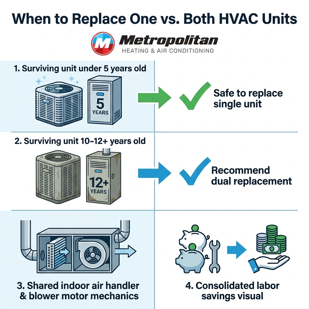 When to Replace One vs. Both HVAC Units