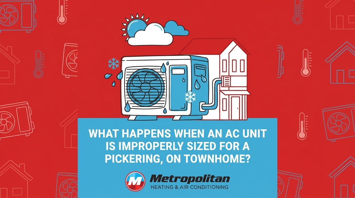What Happens When an AC Unit is Improperly Sized for a Pickering Townhome