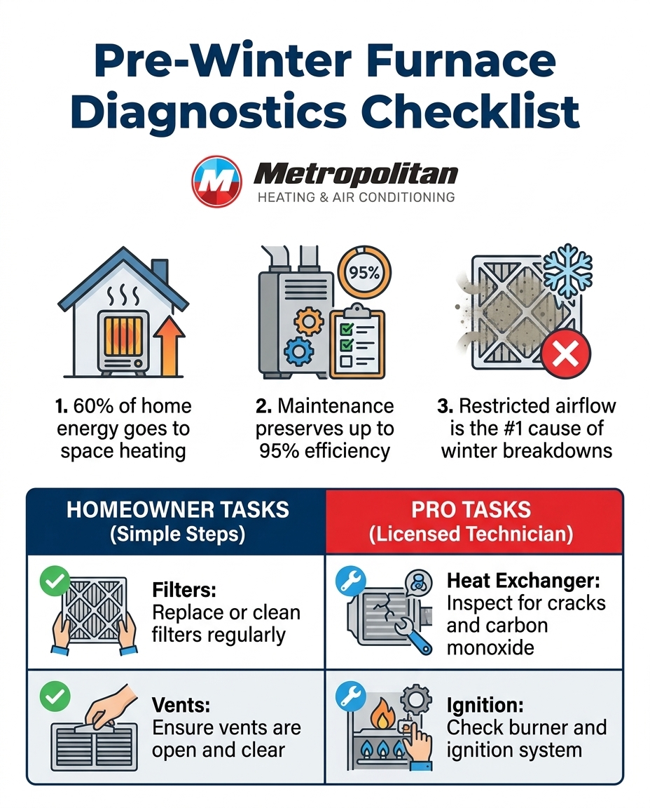 Pre-Winter Furnace Diagnostics Checklist