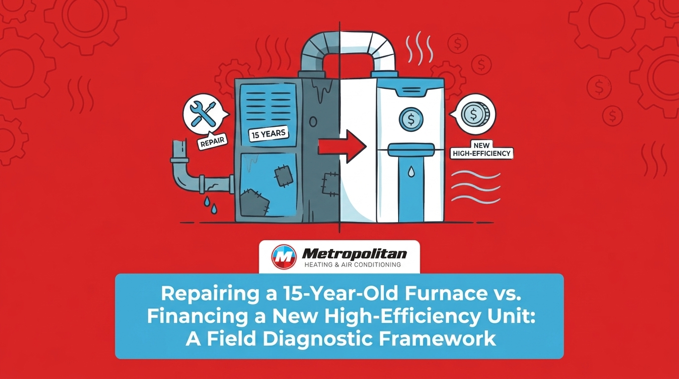 Repairing a 15-Year-Old Furnace vs. Financing a New High-Efficiency Unit