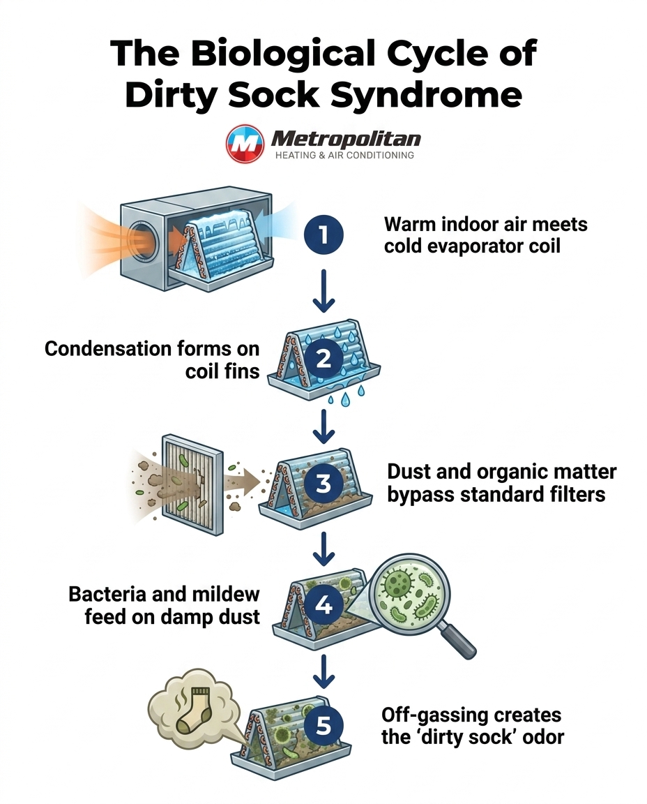 The Biological Cycle of Dirty Sock Syndrome