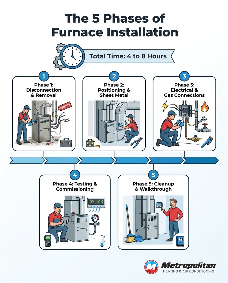 The 5 Phases of Furnace Installation