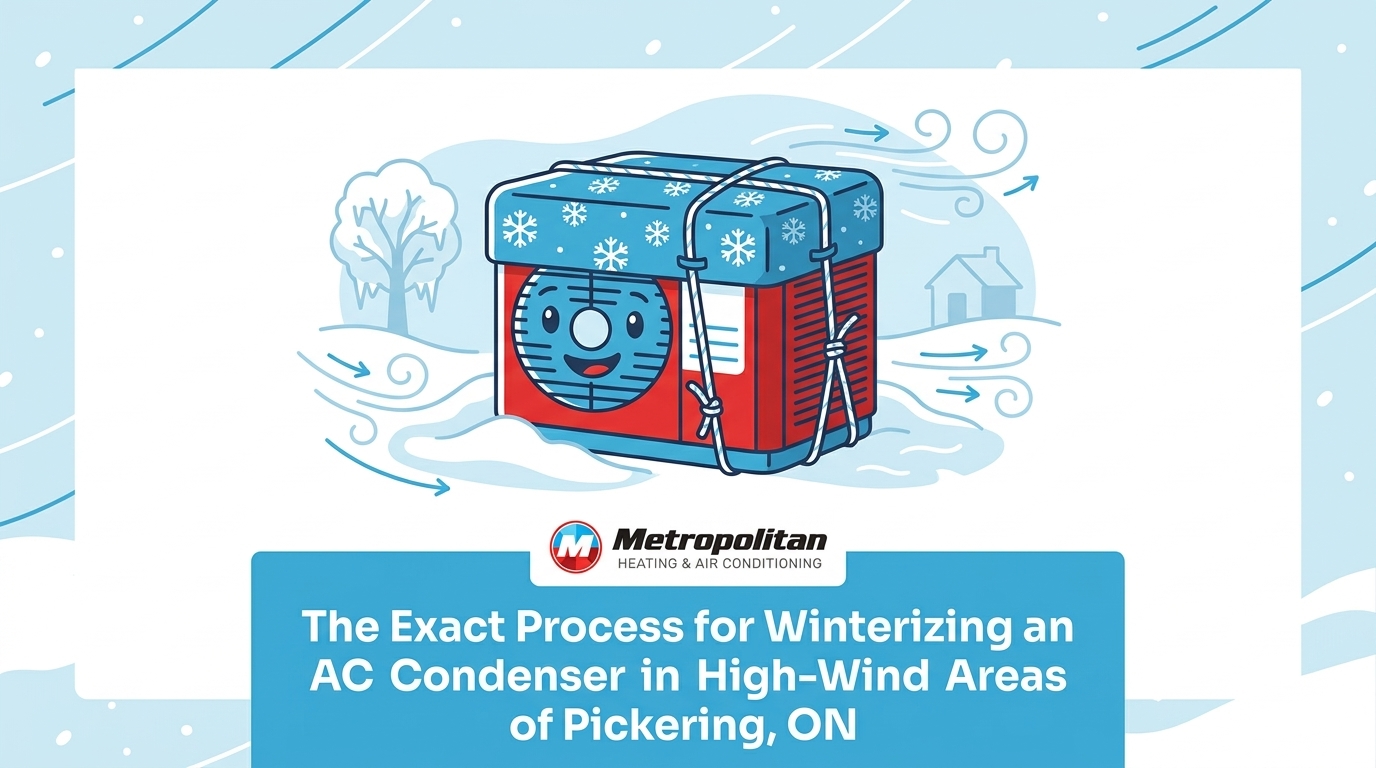 The Exact Process for Winterizing an AC Condenser in High-Wind Areas of Pickering