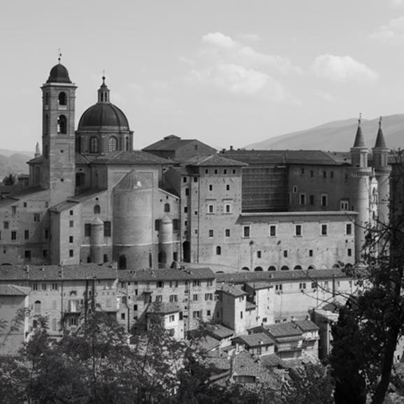 View of the city of Urbino