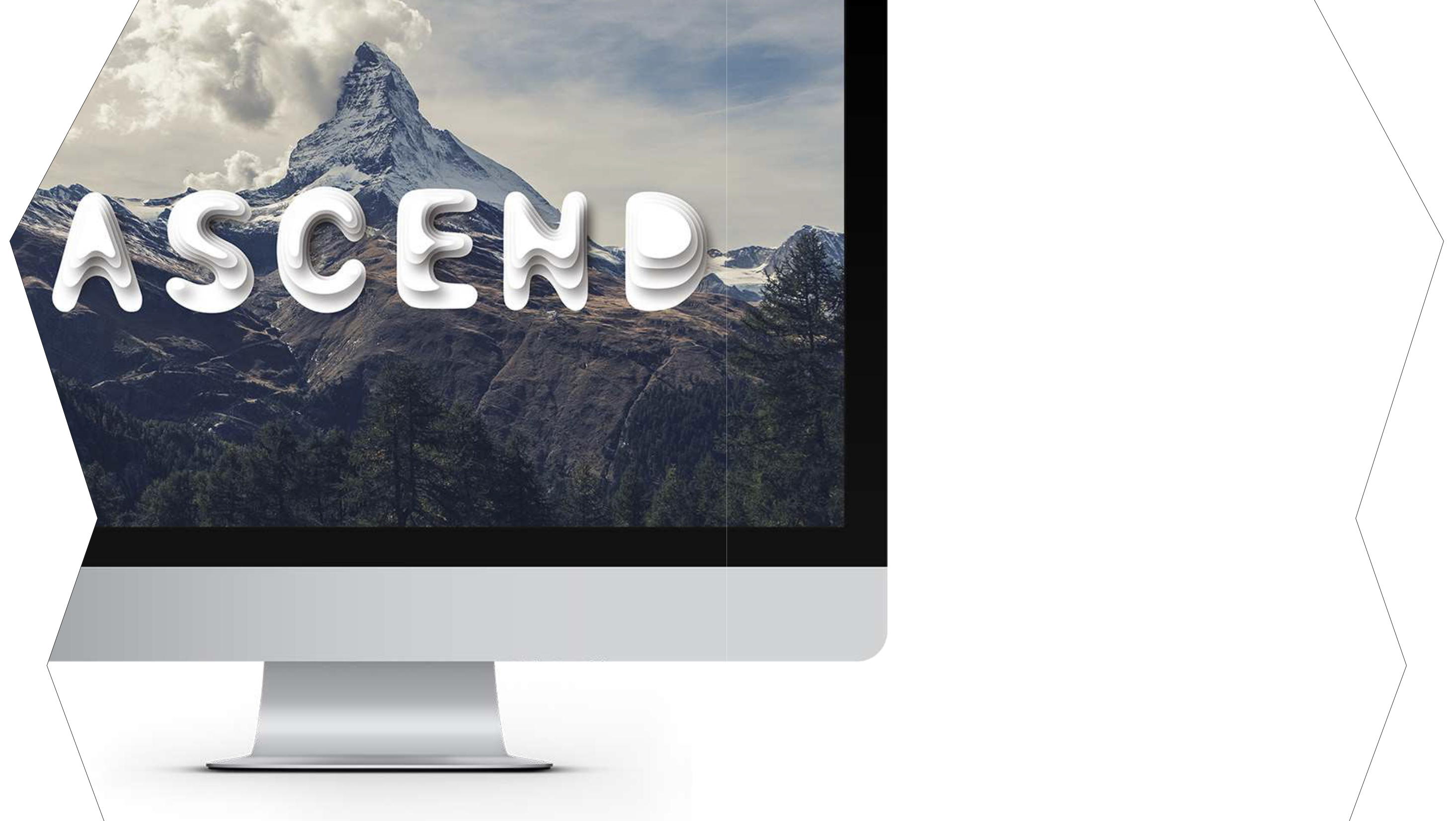 Ascend application mockup page