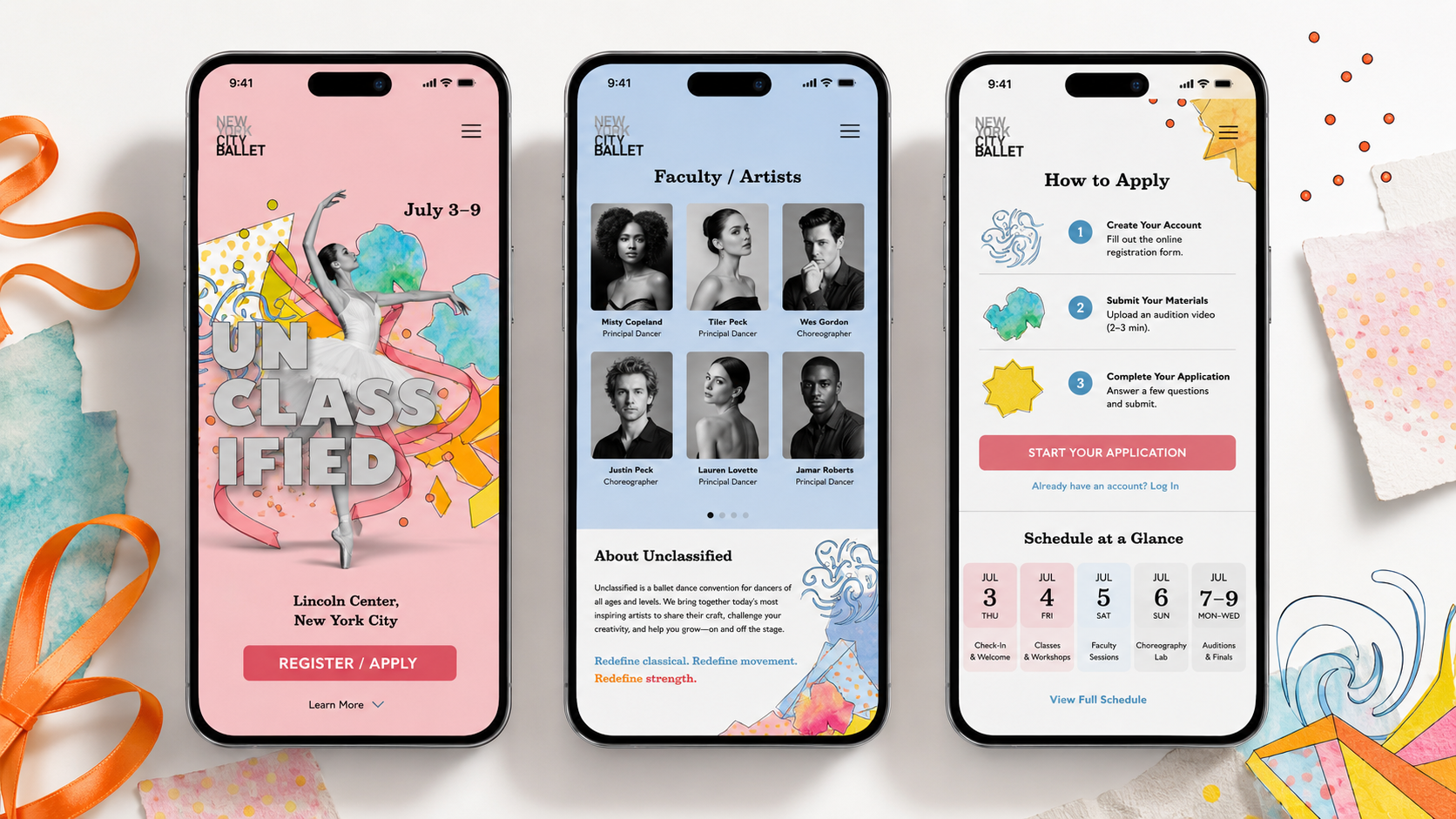 Unclassified mobile app screens