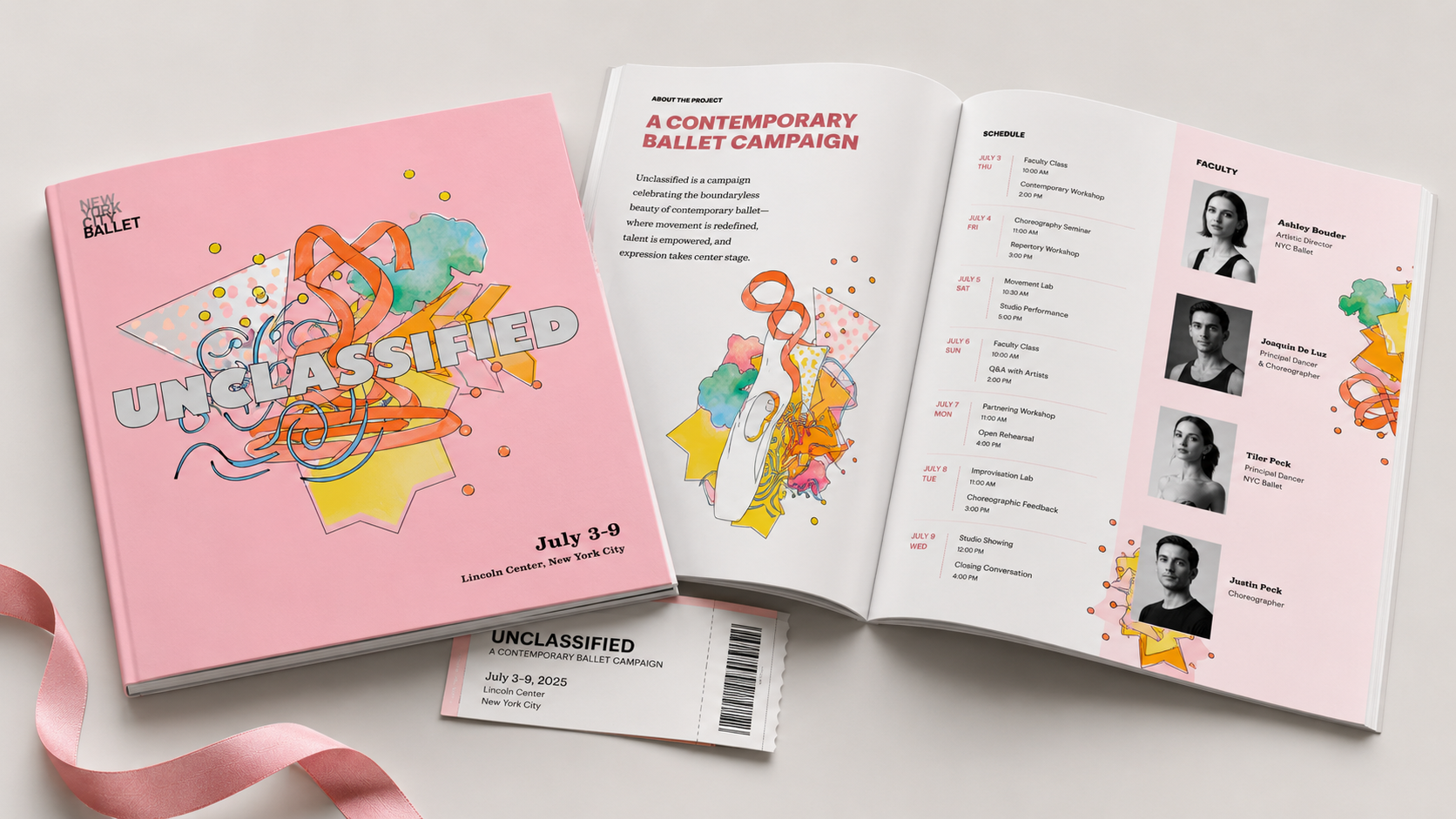 Unclassified program booklet mockup