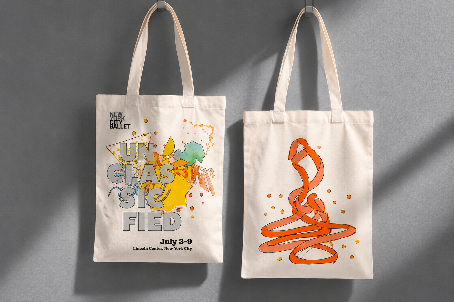Unclassified tote bag mockup