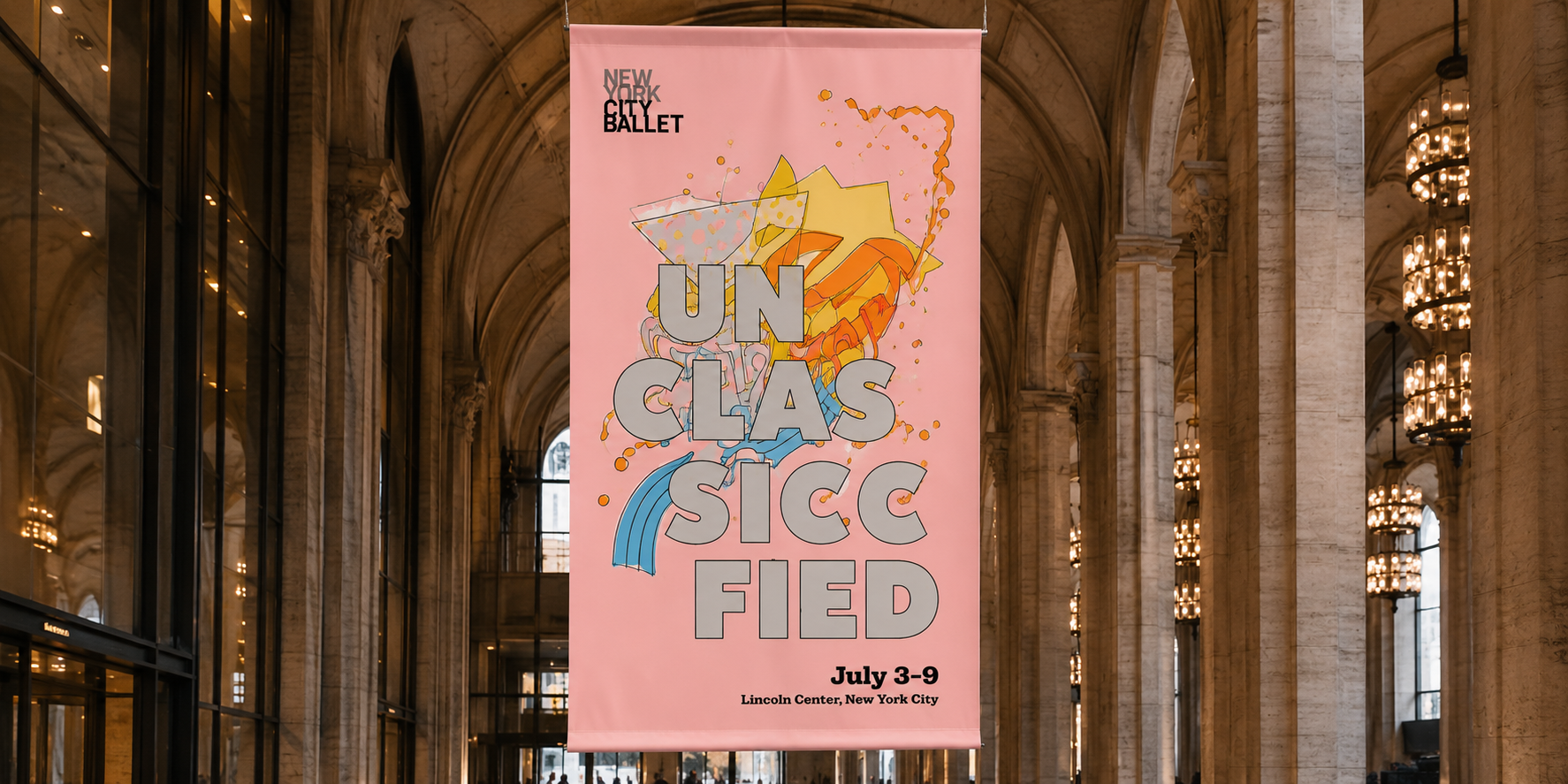 Unclassified large banner mockup