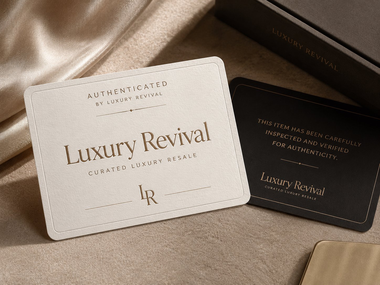 Luxury Revival authentication card