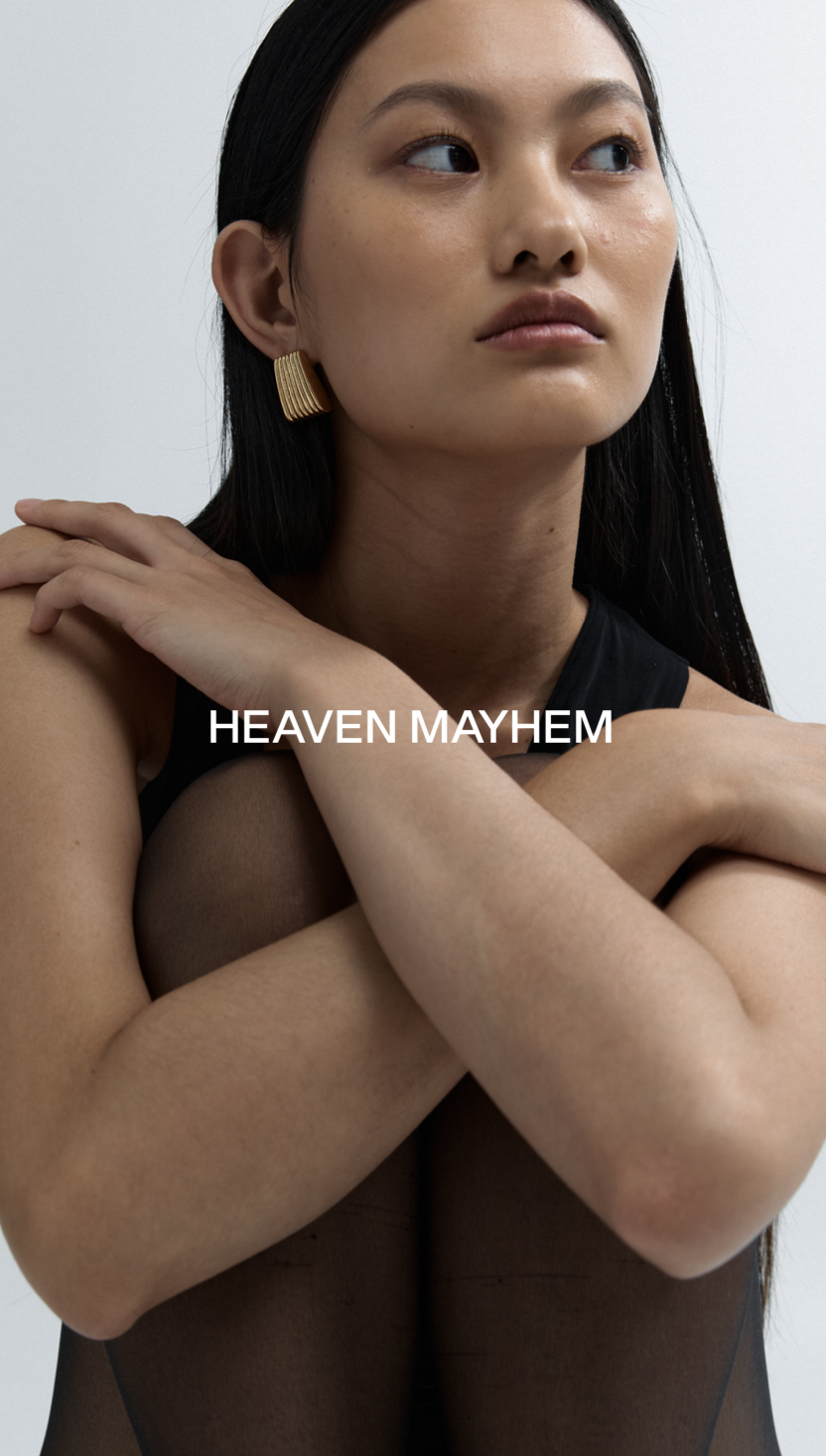 Primary logo over editorial portrait